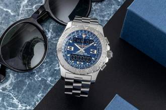 Thumbnail von Breitling Airwolf Chronograph Black Dial Edelstahl Quarz Herrenuhr Ref. A78363