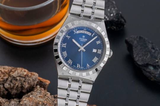  Tudor Royal 41 Automatik Edelstahl Herrenuhr Ref. M28600-0005 B&P 