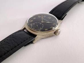 Thumbnail von Jaeger-LeCoultre Serviced (420e) Military Black Gilt Dial WW2 WK2