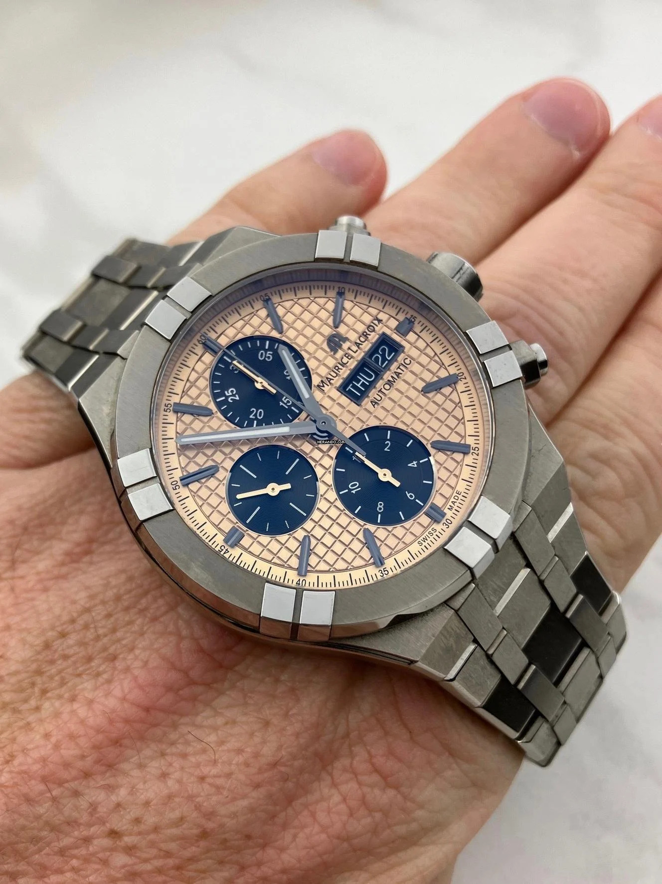 Maurice Lacroix AIKON Automatic Chronograph Titan/Box+Papiere/06-2025