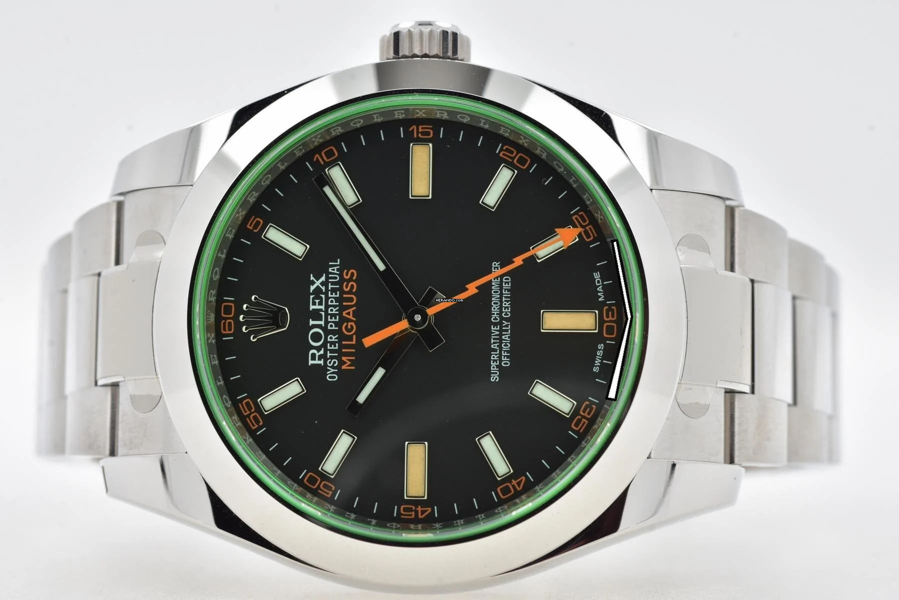 Rolex Milgauss 116400GV Green Full Set LC100