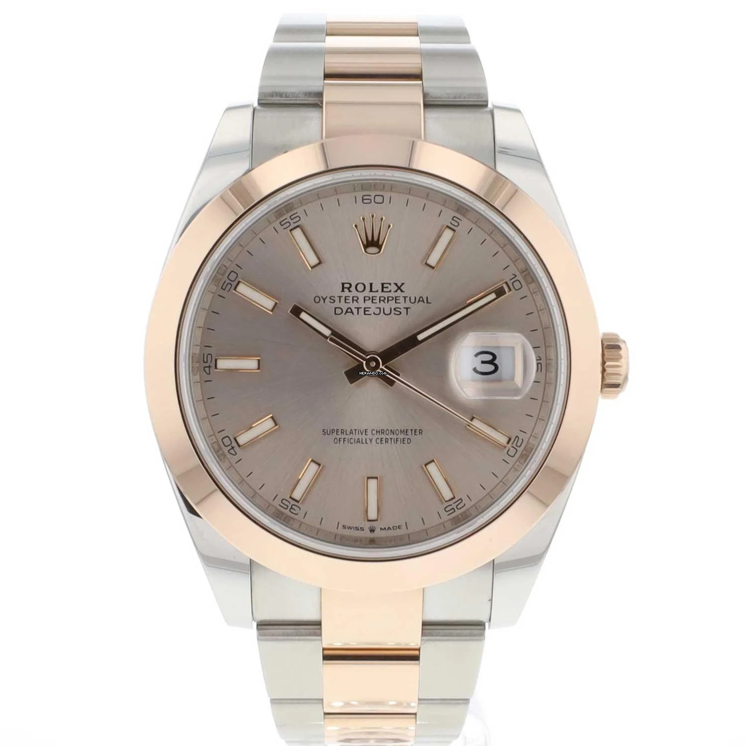 Rolex Datejust 41 Steel Everosegold Sundust Dial