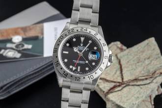 Thumbnail von Rolex Explorer II Black Dial Edelstahl Automatik Herrenuhr Ref. 16570 P-Serie