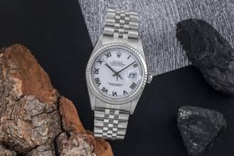 Thumbnail von Rolex Datejust 36 Stahl / Weissgold Automatik Herren Oyster Ref. 16234 F-Serie