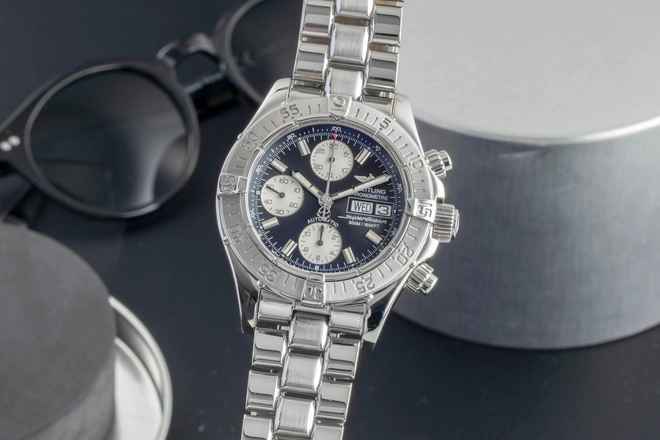  Breitling Superocean Chronograph II Stahl Automatik Herrenuhr Ref. A13340 