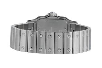 Thumbnail von Cartier Santos Galbée Stahl Quarz Herrenuhr Ref. W20060D6 Papiere 2017