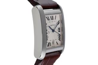 Thumbnail von Cartier Tank Française Edelstahl Automatik Herrenuhr Ref. W5101755 B&P 2002