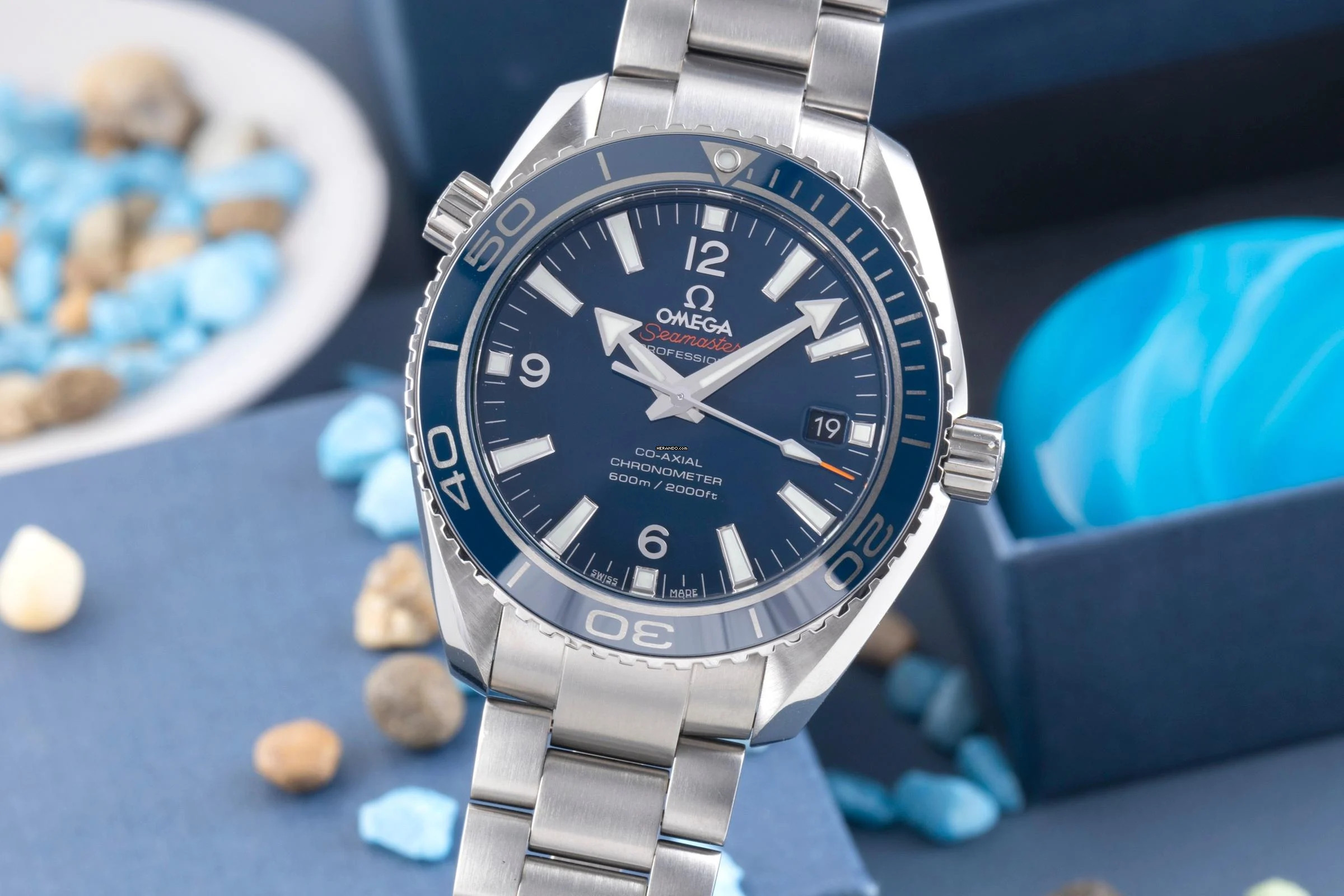Omega Seamaster Planet Ocean Titan Automatik Herrenuhr Ref. 232.90.42.21.03.001 B&P 2016