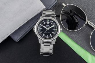 Thumbnail von IWC Aquatimer Automatic Black Dial Edelstahl Automatik Herrenuhr Ref. IW329002 B&P 2015