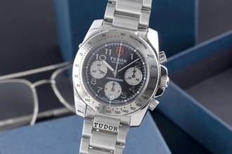 Thumbnail von Tudor Sport Chronograph Silver Dial Stahl Automatik Herrenuhr Ref. 20300 Papers
