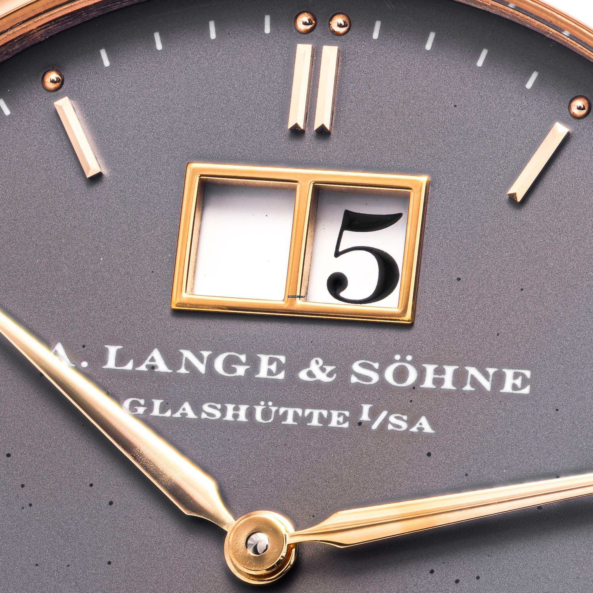 A. Lange & Söhne Saxonia 37 Grey – 315.033 – like NEW – 2007 Germany