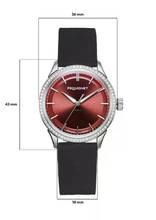 Thumbnail von Pequignet Royale Paris Watch - 36 mm Burgundy dial bezel with 78 diamonds