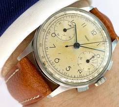 Thumbnail von Jaeger-LeCoultre Classic Vintage Chronograph Steel Jaeger-Only Dial 35mm unbekannt