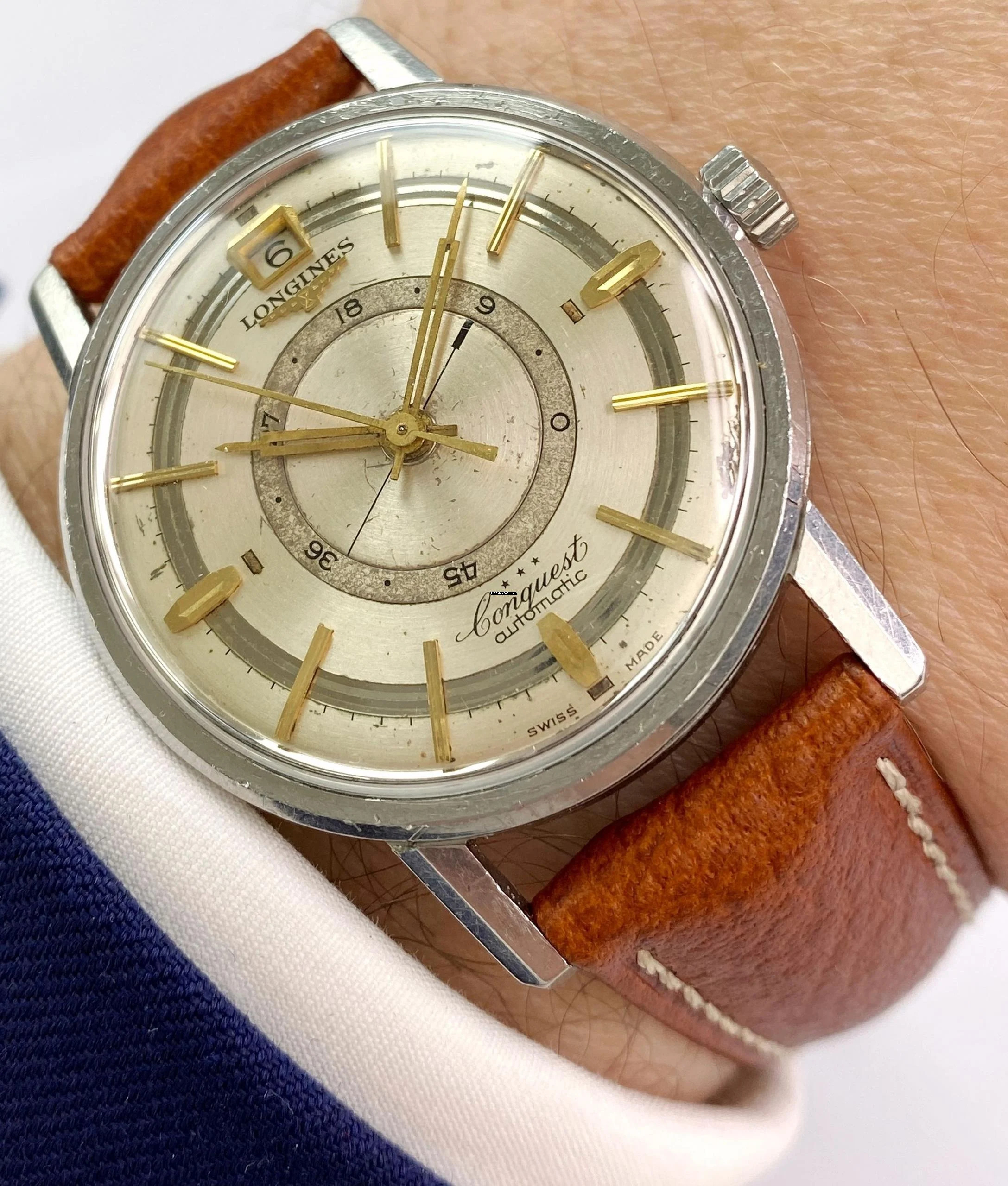 Longines Conquest Serviced Conquest Power Reserve ref 9032 Sector Dial 9032