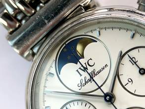 Thumbnail von IWC Da Vinci Chronograph Lady Moonphase ref 3736 Chronograph Quartz Mondphase Damen 3736