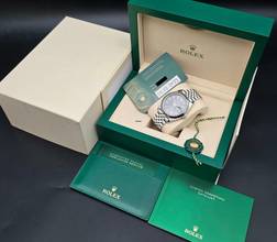 Thumbnail von Rolex Datejust 41 41mm 126334 Slate/Grey dial Jubilee Like New Full Set 3-2023