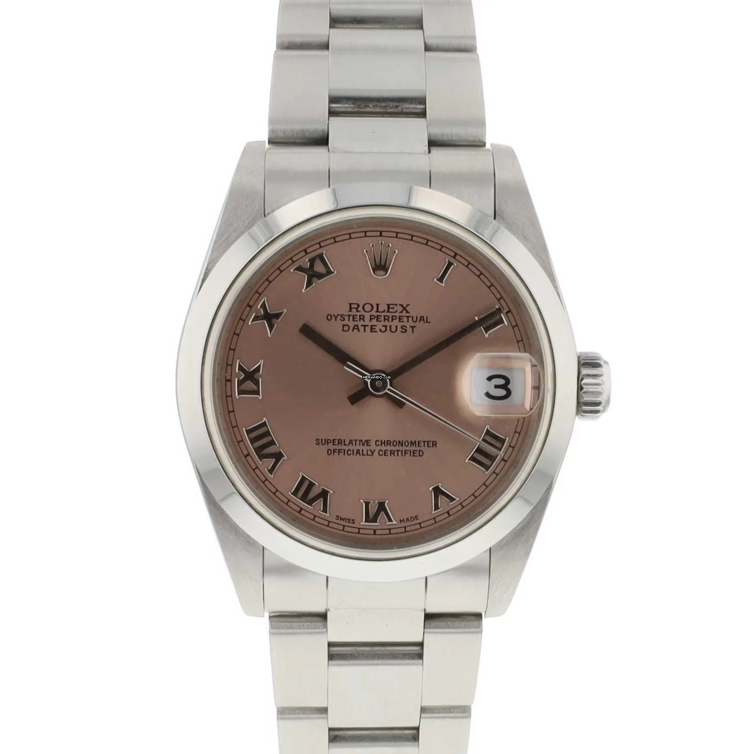 Rolex Datejust 31 Pink Roman Dial