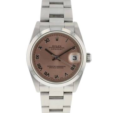  Rolex Datejust 31 Pink Roman Dial 