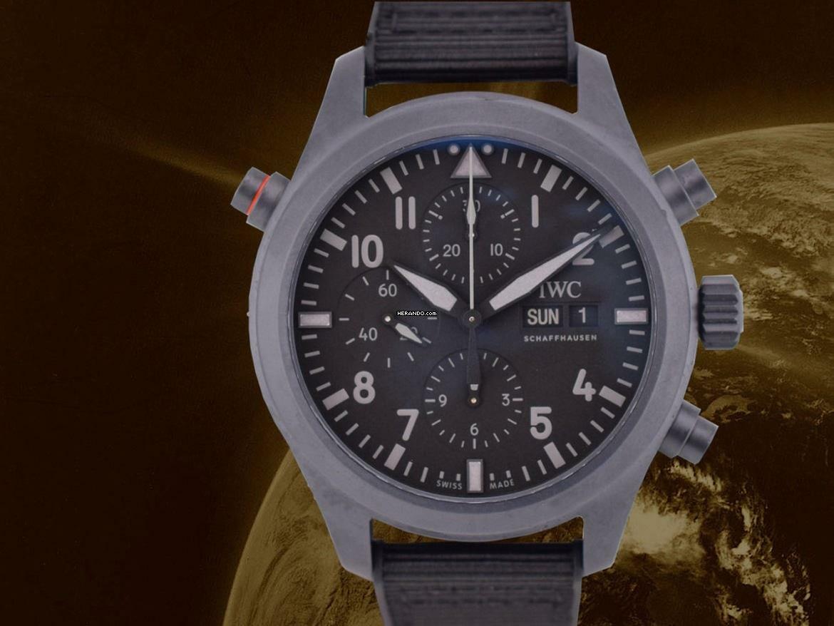 IWC Fliegeruhr Doppelchronograph Pilot's Double Chronograph Top Gun 44mm Iw371815