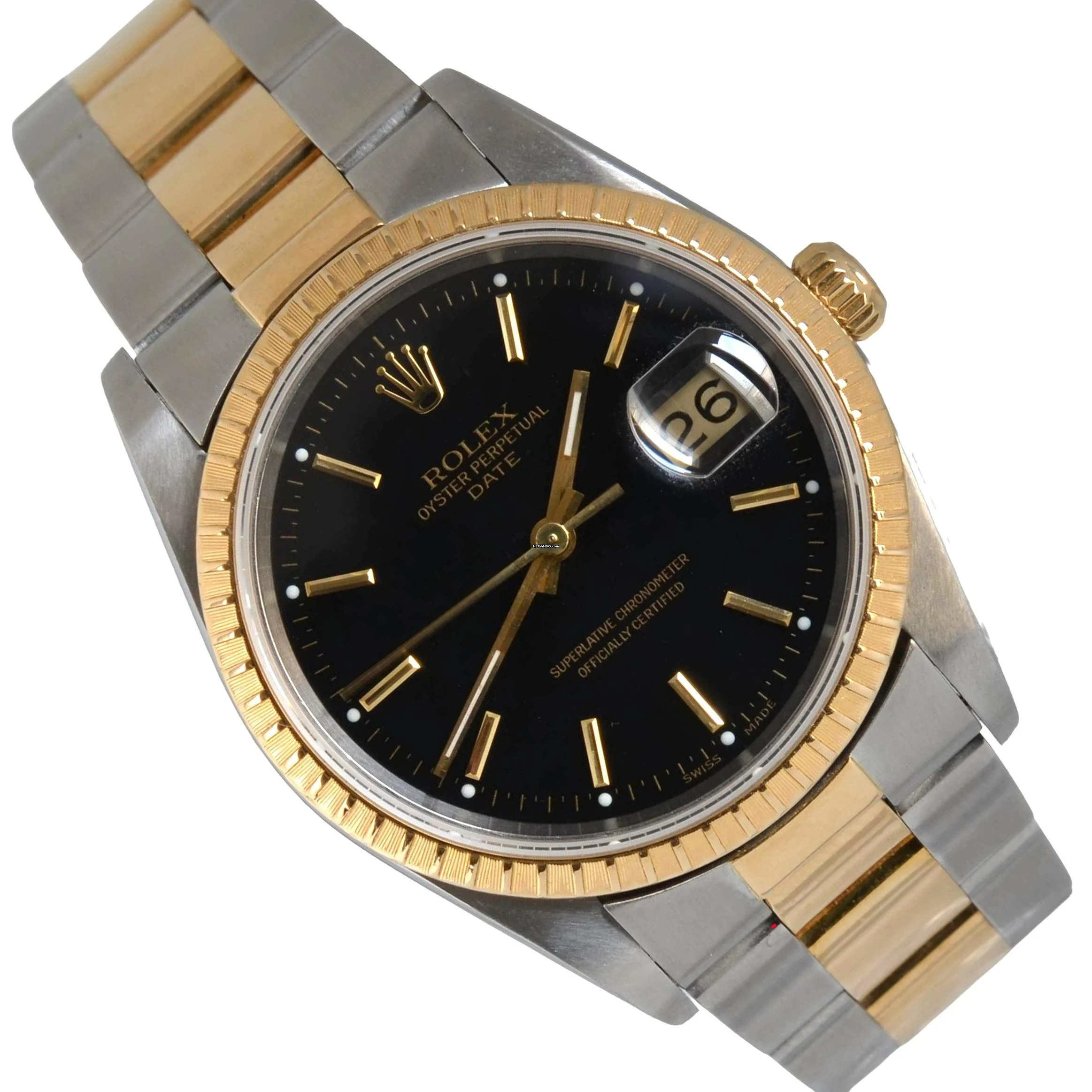 Rolex Oyster Perpetual Date 15223 Black dial Full Set TOP Condition