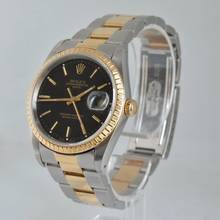 Thumbnail von Rolex Oyster Perpetual Date 15223 Black dial Full Set TOP Condition