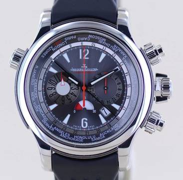  Jaeger-LeCoultre Master Compressor Extreme World Chronograph Platinum Sports 46mm Black B+P 