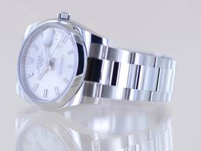 Thumbnail von Rolex Oyster Perpetual Date 34mm silver Stick Dial Oysterband Steel 115200 Automatic Top