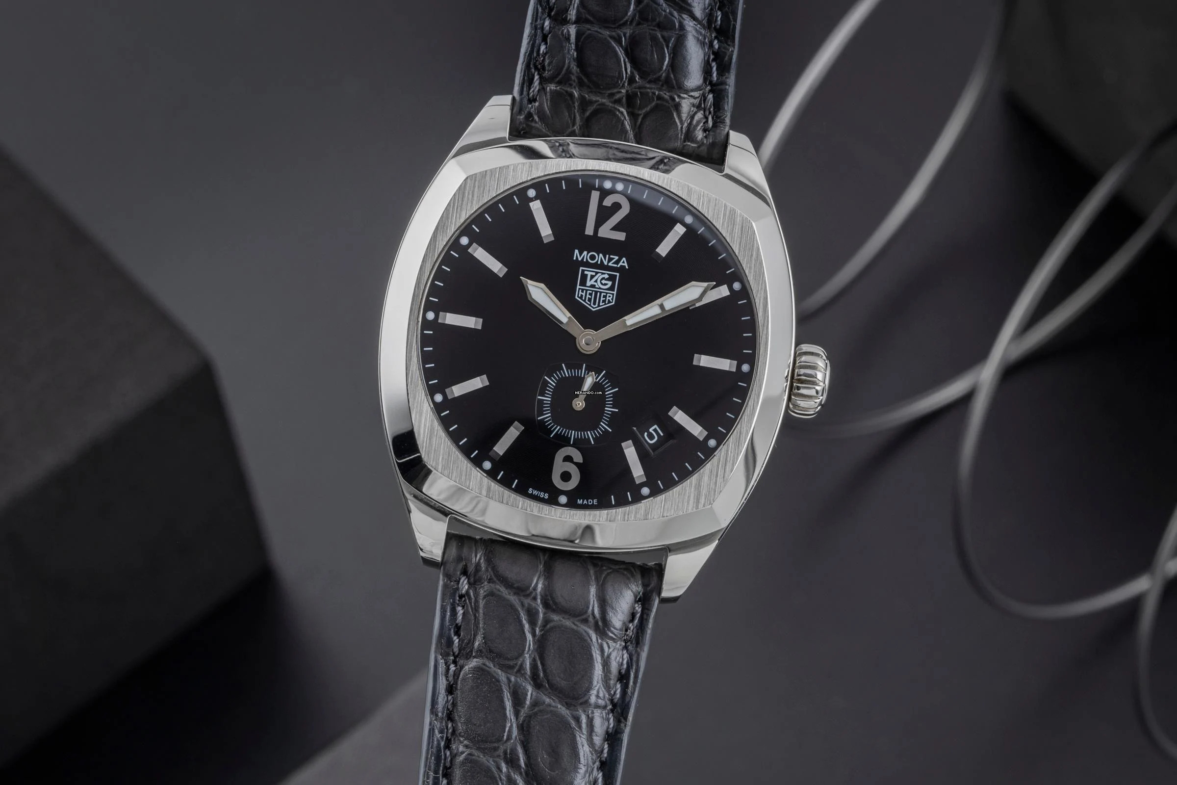 TAG Heuer Monza Automatik Datum Edelstahl Herrenuhr Saphirglas Ref. WR2110