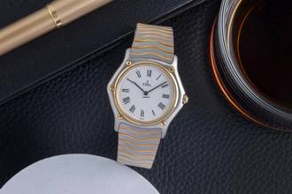 Thumbnail von Ebel Classic Wave Stahl / Gold Quarz Damenuhr Ref. 181909 Klassiker