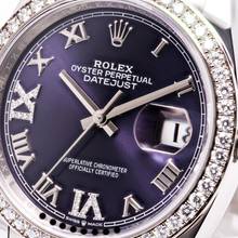 Thumbnail von Rolex Datejust 36 Lila Factory Diamond – 126284RBR – like NEW – 03/2023 Full Set Lc100