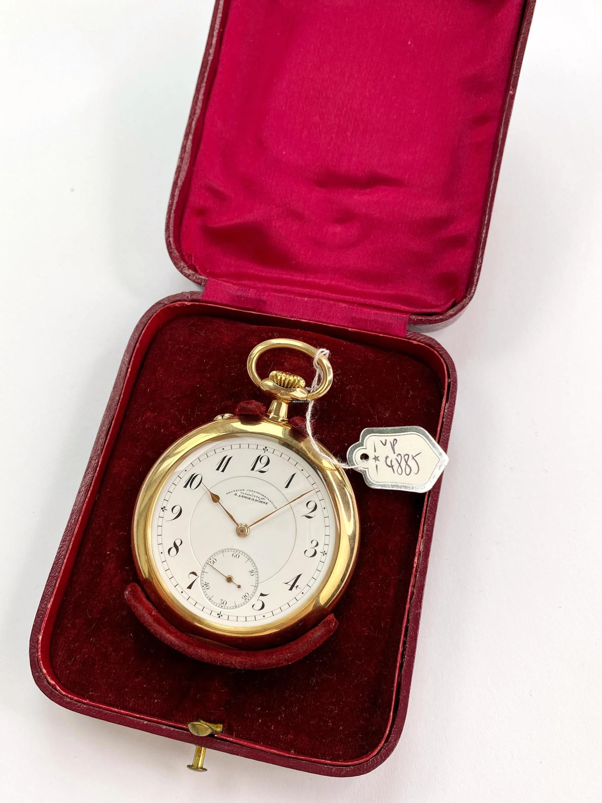 A. Lange & Söhne A Taschenuhr Pocket Watch Solid Pink Gold Soehne