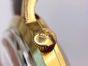 Thumbnail von Jaeger-LeCoultre Memovox Servierte (580e) Memovox Solid Gold Bumper Automatik Datum 37mm
