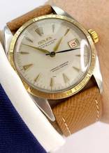 Thumbnail von Rolex Datejust 36 Early 1950ties Datejust 36mm Original Dial Roulette Date Automatic Vintage Ref 6155 6105