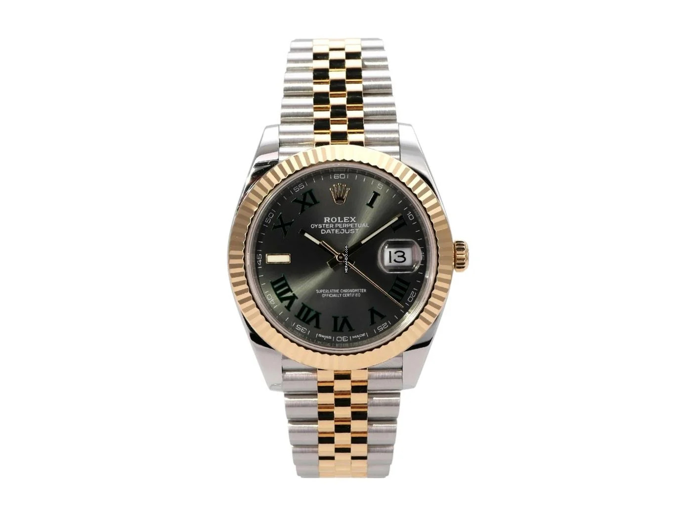 Rolex Datejust 41 Edelstahl Gelbgold Ref. 126333 Slate Jubile-Band