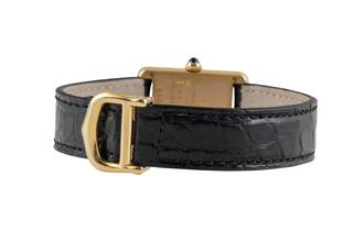 Thumbnail von Cartier Tank Silber vergoldet Quarz Damenuhr Ref. W1009654 Klassiker