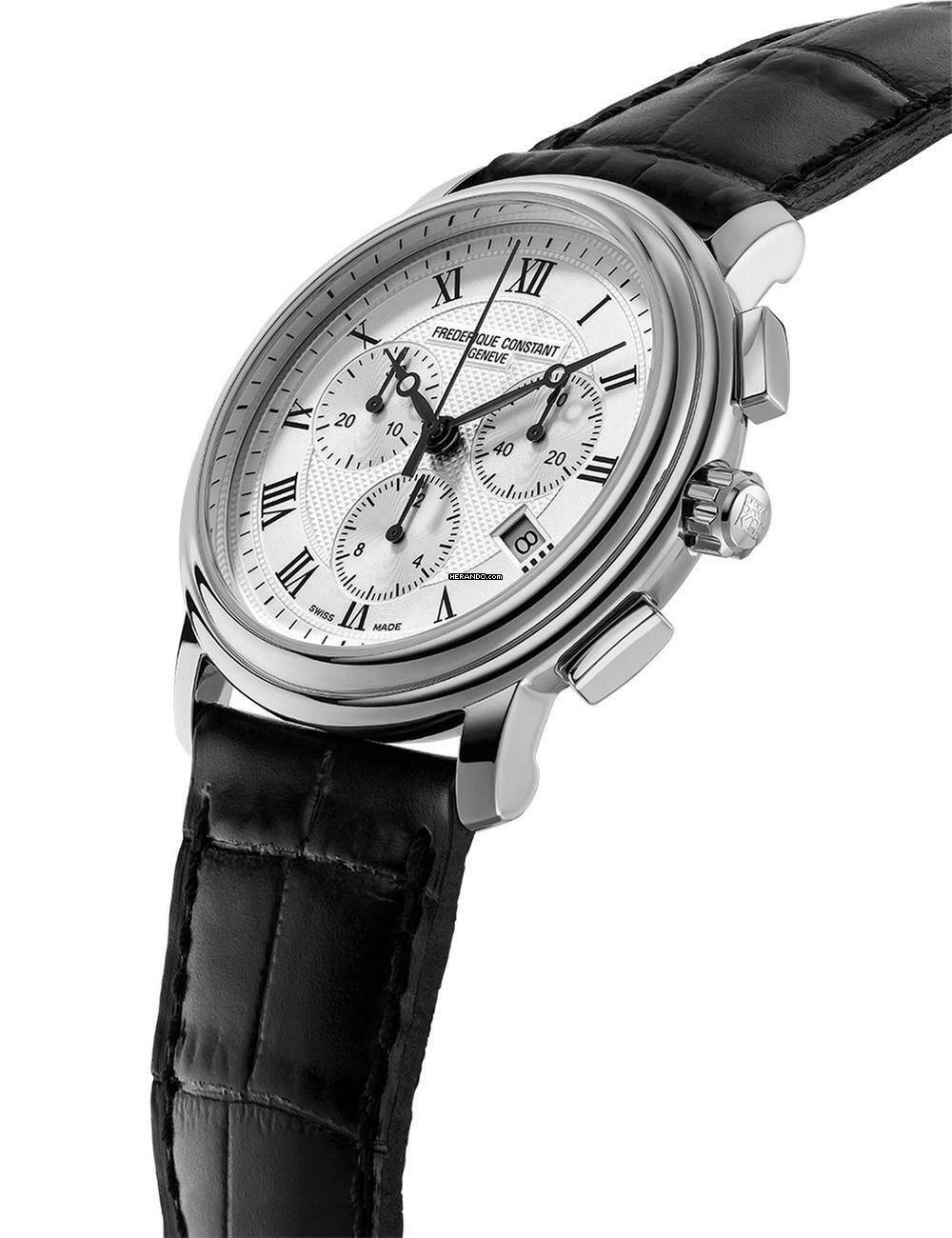 Frederique Constant Classics Chronograph FC-292MC4P6 Herrenuhr Classic Chrono 40mm 6ATM