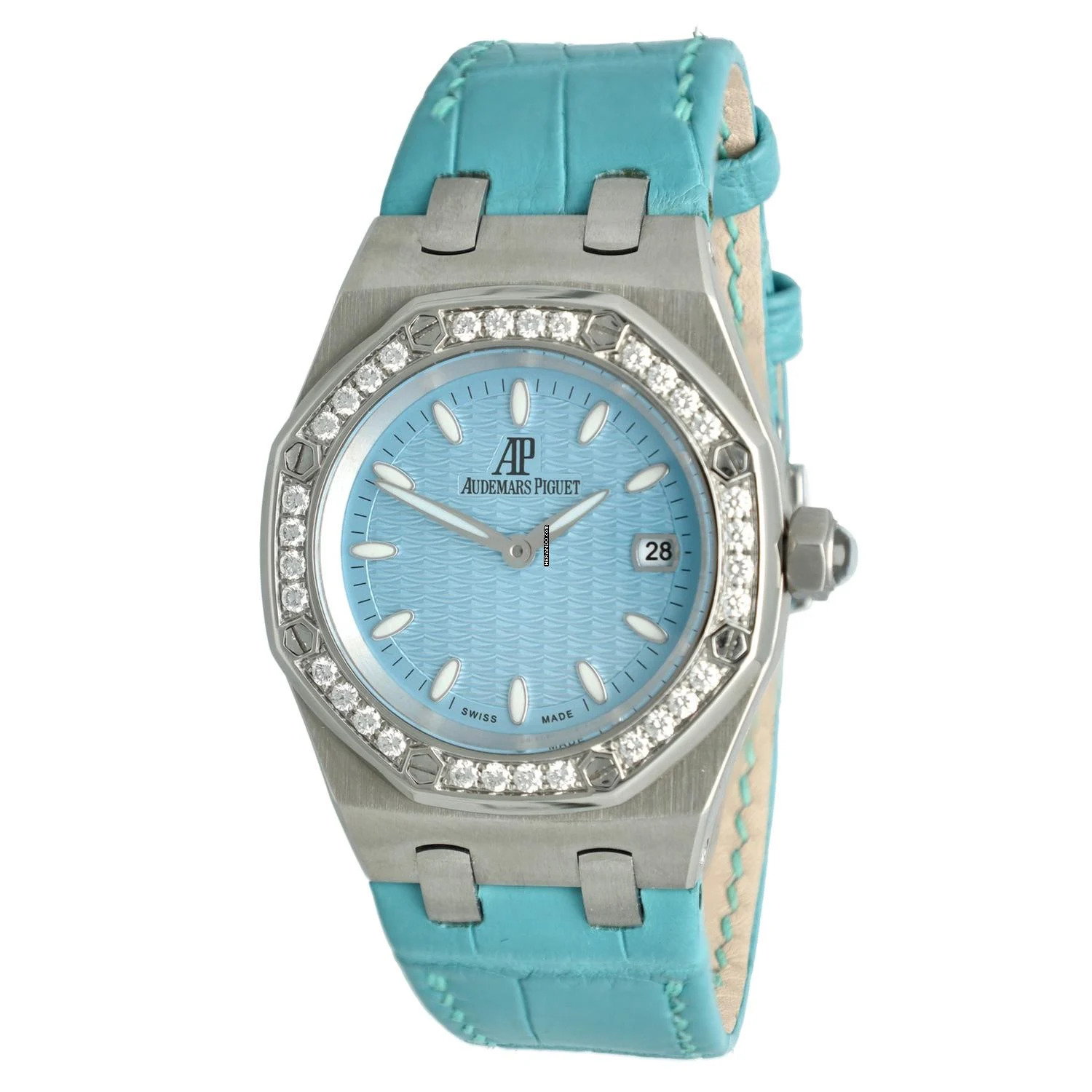 Audemars Piguet Royal Oak Lady Rare Turquoise Grande Tapisserie dial Ref. 67601ST