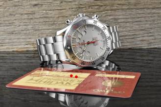 Thumbnail von Omega Seamaster Apnea 300M Apnea Jacques Mayol 2595.30 Automatik - Vintage 2004