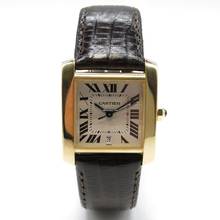 Thumbnail von Cartier Tank Française ref.1840 - 750/-Gold - Frisch Revision Mit Box
