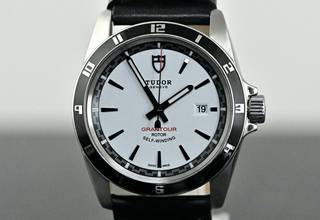 Thumbnail von Tudor Grantour Date 20500N | CC100 Full Set 2012 | white dial | Steel