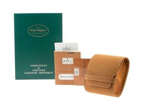 Thumbnail von Ebel 1911 Chronograph El Primero Ref.5134901 1995 Full Set sehr gut Vintage 1911 Chronograph El Primero 18kt Gelbgold Krokoleder Faltschließe