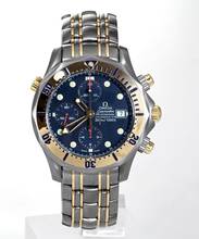 Thumbnail von Omega Seamaster Diver 300 M Chronometer Chronograph 750er Gold und Titan Ref. 2297.80.00