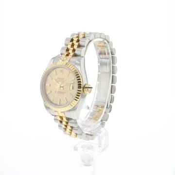  Rolex Lady-Datejust 26 Jubilee Steel/Gold Champagne Dial 