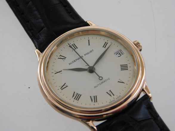  Audemars Piguet Classic Date Automatik 18 Karat Rotgold flache Herrenuhr 33 mm Kaliber 2125 TOP 7mm flach Datm Kaliber 2125 Rare 