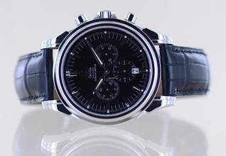 Thumbnail von Omega De Ville Co-Axial Chronograph Date black Dial Automatic 41mm Dresswatch