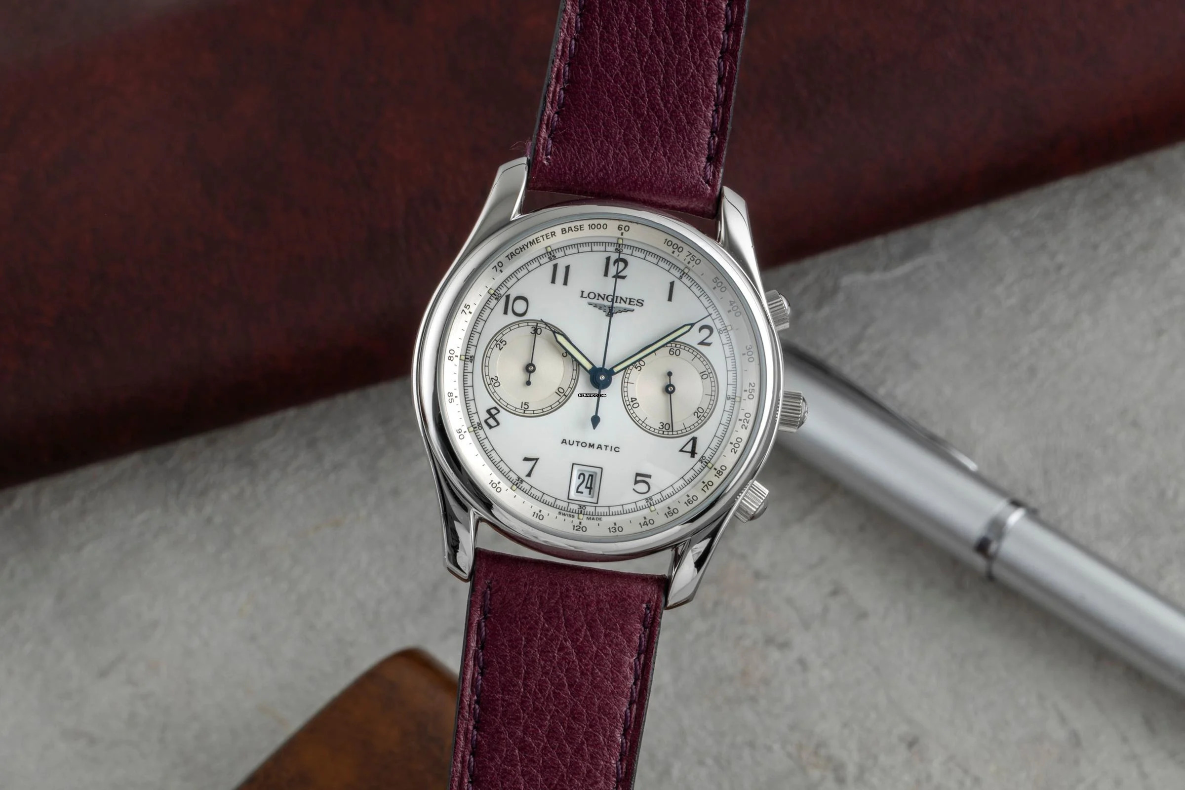 Longines Chronograph SwissAir Exclusive No.3 Stahl Automatik Ref. L2.612.4