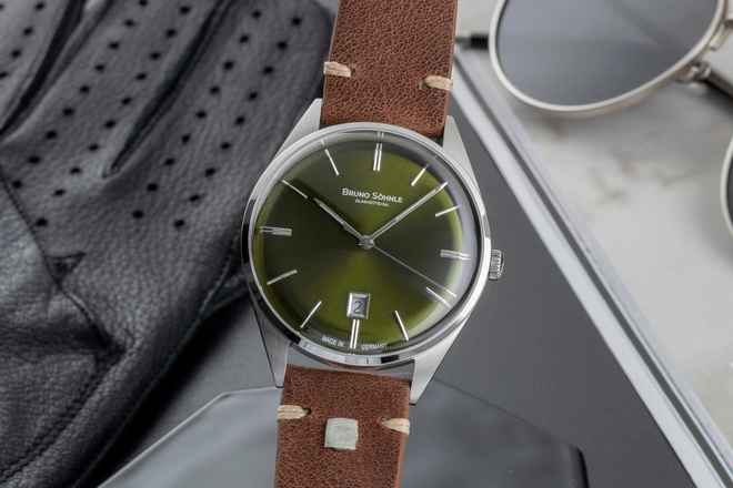  Bruno Söhnle Glashütte Merano Stahl Quarz Herrenuhr Ref. 17-13232-441 B&P NEU 