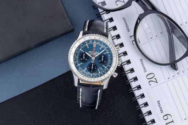  Breitling Navitimer 1 B01 Chronograph Stahl Automatik Ref. AB0121211C1P1 B&P 