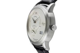 Thumbnail von Glashütte Original PanoMaticDate Stahl Automatik Herrenuhr Ref. 90-01-02-02-04