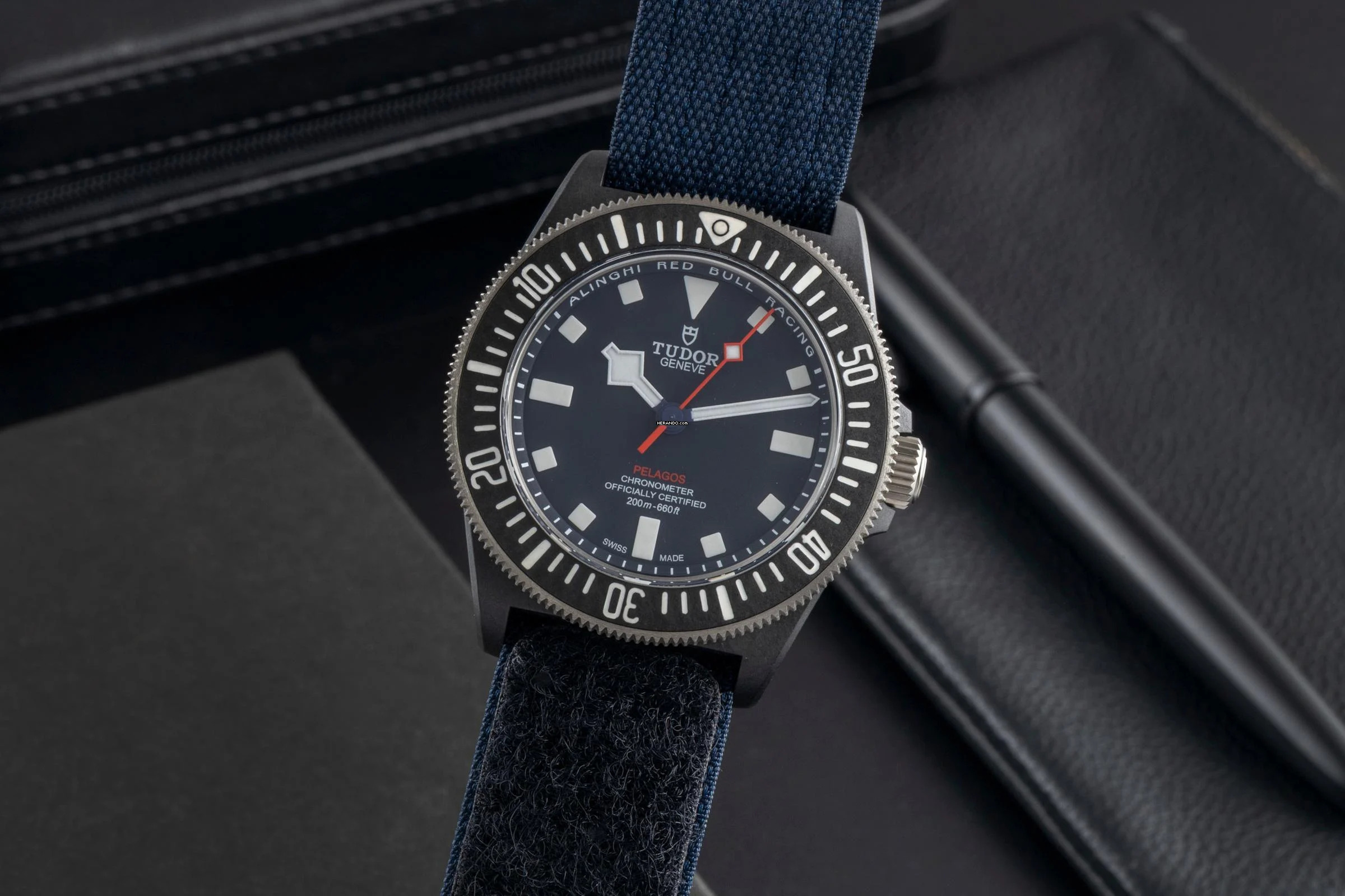 Tudor Pelagos FXD Alinghi Red Bull Racing Carbon Ref.25707KN-0001 B&P 2023